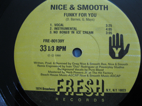 Nice & Smooth : Funky For You (12")