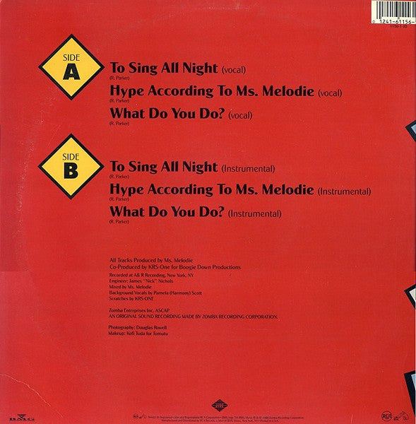 Ms. Melodie : Hype According To Ms. Melodie (12", Promo)