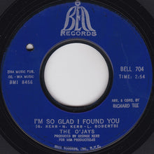 The O'Jays : Look Over Your Shoulder / I'm So Glad I Found You (7", Single, Styrene, Bes)