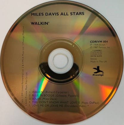 Miles Davis All Stars : Walkin' (CD, Album, Comp, RE)