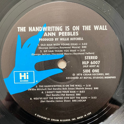 Ann Peebles : The Handwriting Is On The Wall (LP, Album)