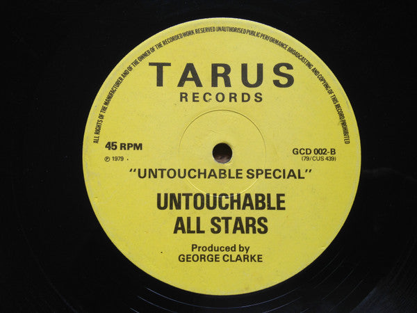 Untouchable All Stars : Serious Thing / Untouchable Special (12", Single)