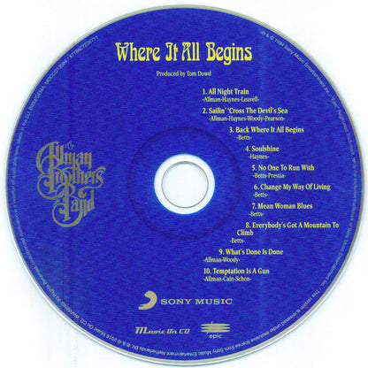 The Allman Brothers Band : Where It All Begins (CD, Album, RE)
