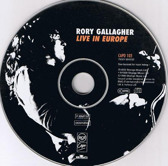 Rory Gallagher : Live In Europe (CD, Album, RE, RM)