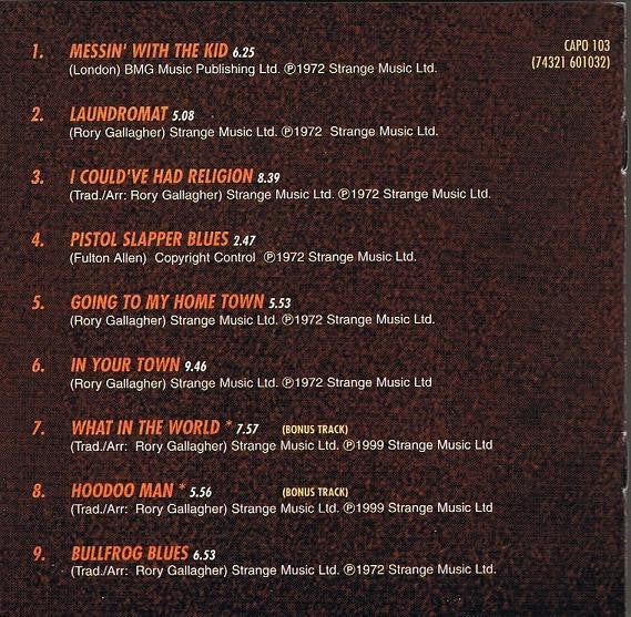 Rory Gallagher : Live In Europe (CD, Album, RE, RM)