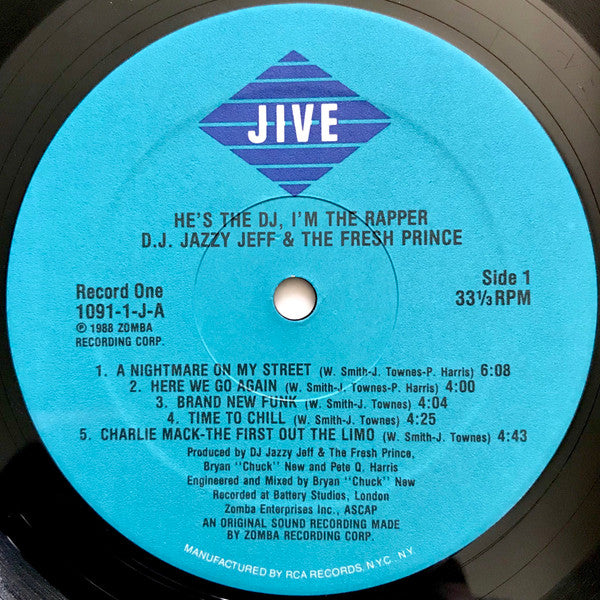 DJ Jazzy Jeff & The Fresh Prince : He's The DJ, I'm The Rapper (2xLP, Album)