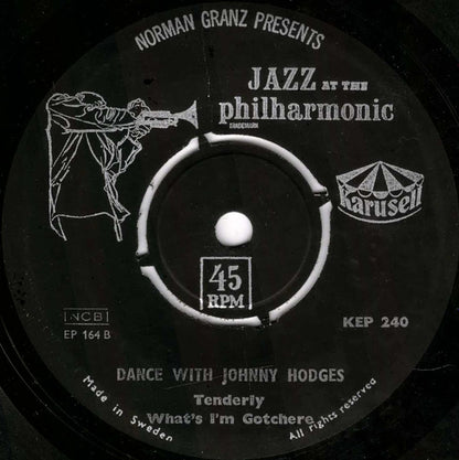 Johnny Hodges : Dance With Johnny Hodges (7", EP)