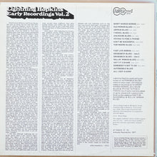 Lightning Hopkins* : Early Recordings Vol. 2 (LP, Comp, RE)