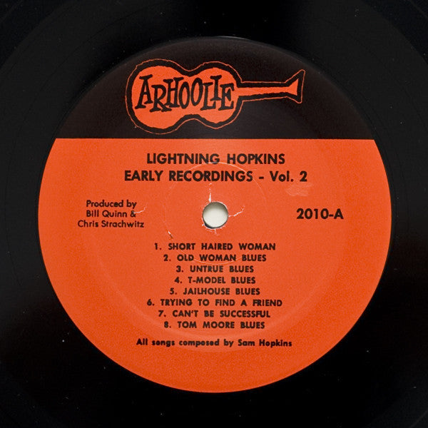 Lightning Hopkins* : Early Recordings Vol. 2 (LP, Comp, RE)
