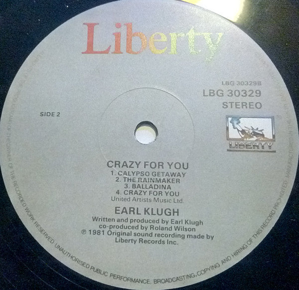 Earl Klugh : Crazy For You (LP, Album)