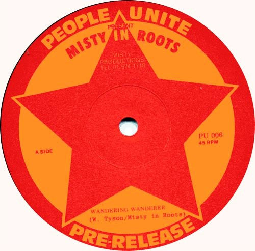 Misty In Roots : Wandering Wanderer / Cry Out For Peace (12", Promo)