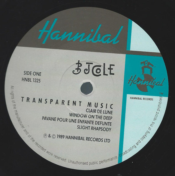 BJ Cole : Transparent Music (LP, Album)
