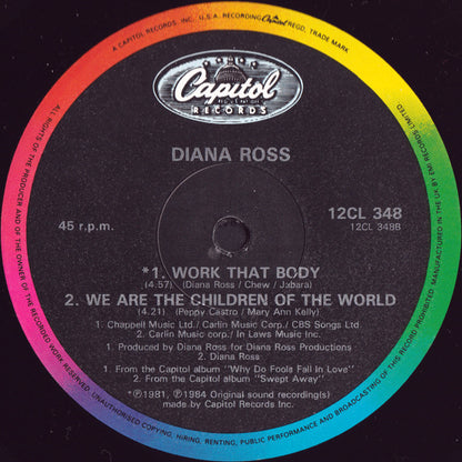 Diana Ross : Missing You (12", Single)
