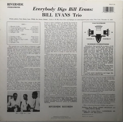 Bill Evans Trio* : Everybody Digs Bill Evans (LP, Album, RE)
