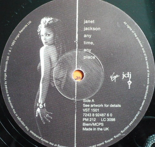Janet Jackson : Any Time, Any Place (12", Single)