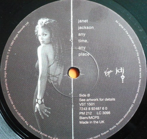 Janet Jackson : Any Time, Any Place (12", Single)