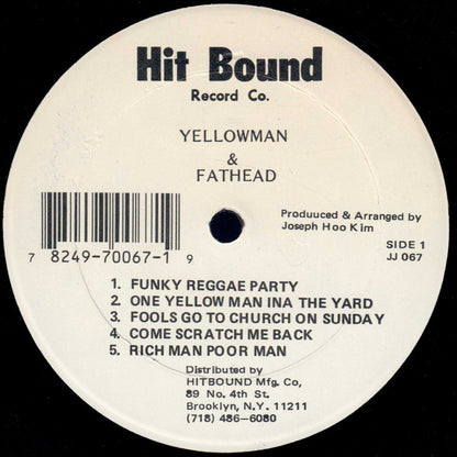 Yellowman & Fathead : One Yellowman (LP, Album, RE)