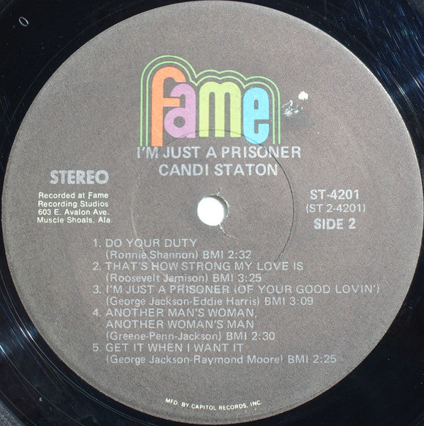 Candi Staton : I'm Just A Prisoner (LP, Album, Jac)