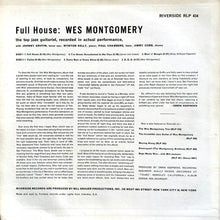 Wes Montgomery : Full House (LP, Album, Mono)