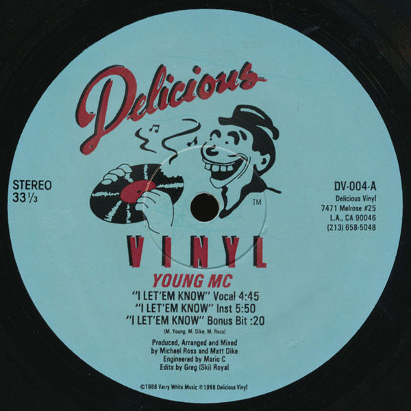 Young MC : I Let 'em Know / My Name Is Young (12")