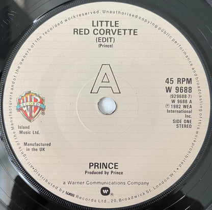 Prince : Little Red Corvette (7", Single)