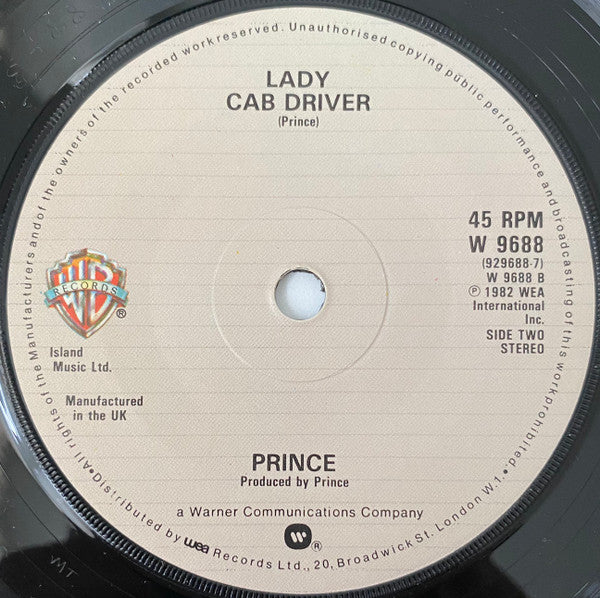Prince : Little Red Corvette (7", Single)