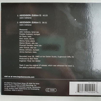 John Coltrane : Ascension (CD, Album, Comp, RE, Dig)