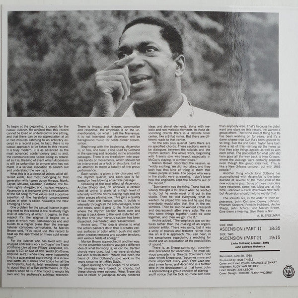 John Coltrane : Ascension (CD, Album, Comp, RE, Dig)