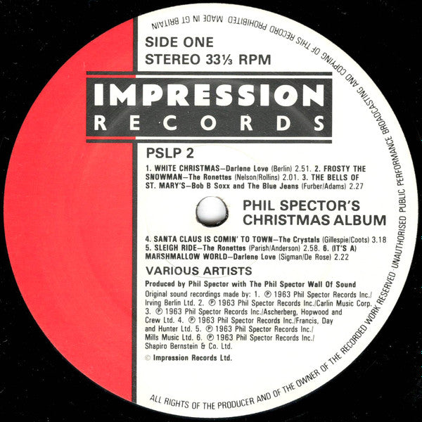 Various : Phil Spector's Christmas Album (LP, Album, RE)