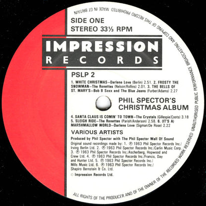 Various : Phil Spector's Christmas Album (LP, Album, RE)