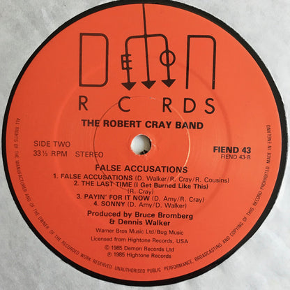 The Robert Cray Band : False Accusations (LP, Album)