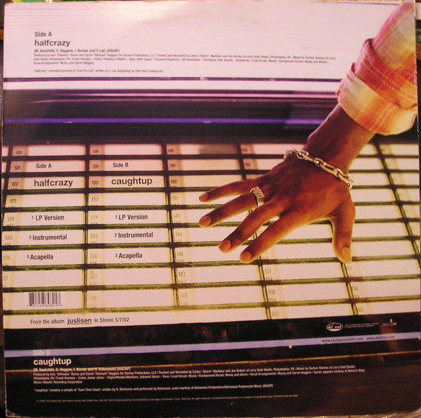 Musiq Soulchild : Halfcrazy (12", Single)