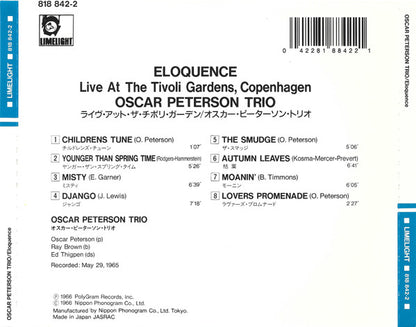 The Oscar Peterson Trio : Eloquence (CD, Album, RE)