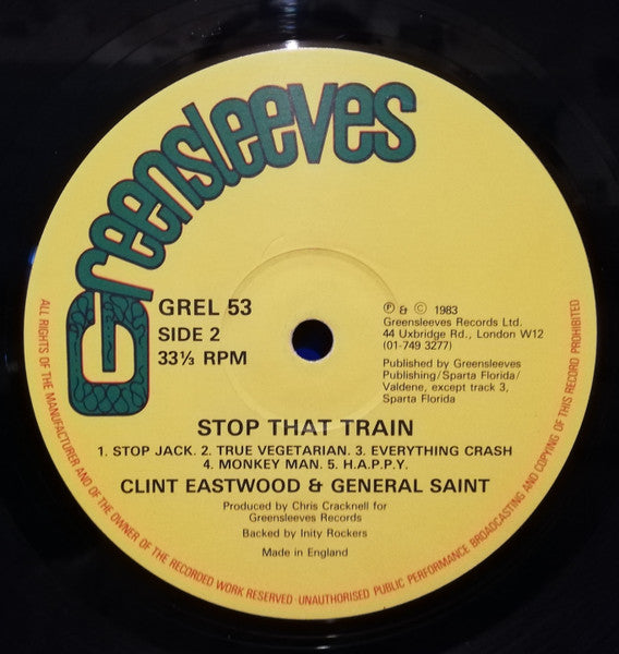 Clint Eastwood And General Saint : Stop That Train (LP, Album)