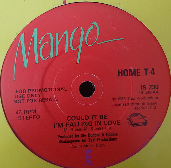 Home T & Yellowman / Home T : Mr. Consular / Could It Be I'm Falling In Love (7", Promo)
