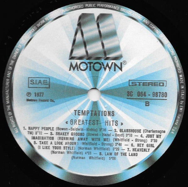 Temptations* : Greatest Hits (LP, Comp)