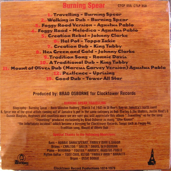 Burning Spear : Travelling (LP, Comp)