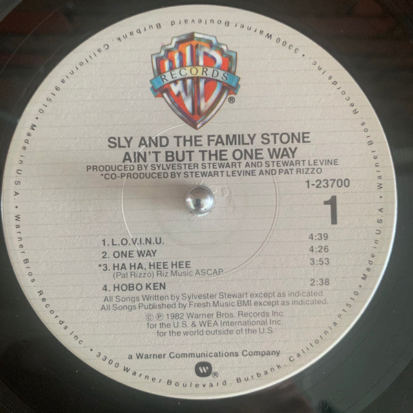 Sly & The Family Stone : Ain't But The One Way (LP, Album, Win)