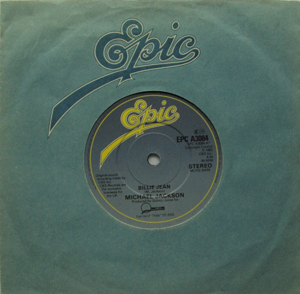 Michael Jackson : Billie Jean (7", Single, Pap)