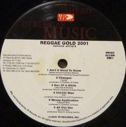 Various : Reggae Gold 2001 (LP, Comp)