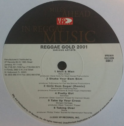Various : Reggae Gold 2001 (LP, Comp)