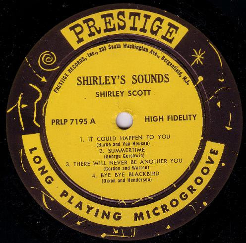 Shirley Scott : Shirley's Sounds (LP, Album, Mono)