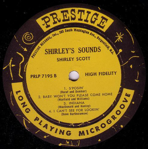 Shirley Scott : Shirley's Sounds (LP, Album, Mono)