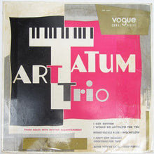 Art Tatum Trio : Piano Solos With Rhythm Accompaniment (10")