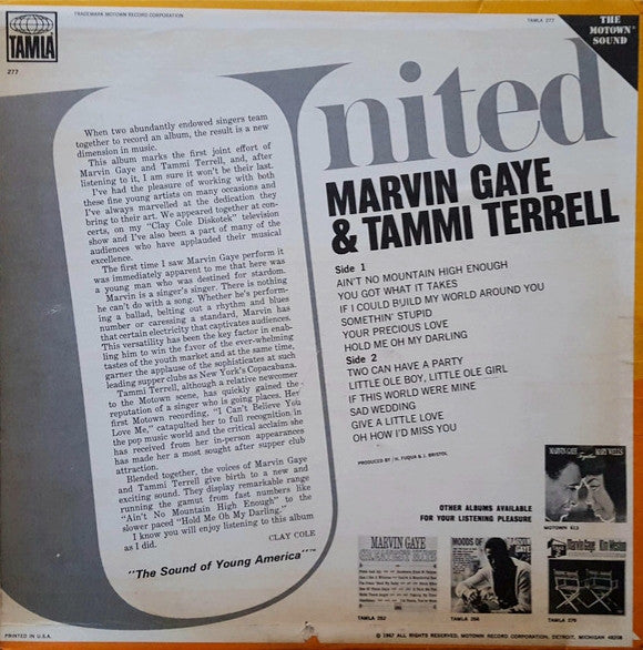 Marvin Gaye & Tammi Terrell : United (LP, Mono)