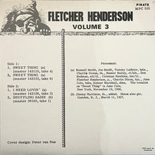 Fletcher Henderson And His Orchestra : Volume 3 (7", EP)