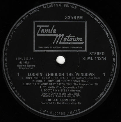 The Jackson 5 : Lookin' Through The Windows (LP, Album)