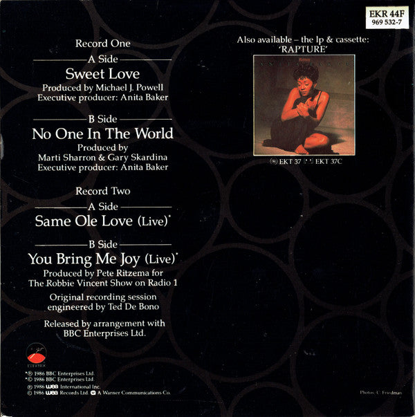 Anita Baker : Sweet Love (2x7", Single, Ltd, RE, Gat)