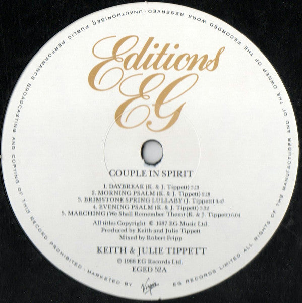 Keith & Julie Tippett : Couple In Spirit (LP, Album)