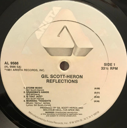 Gil Scott-Heron : Reflections (LP, Album, Hau)